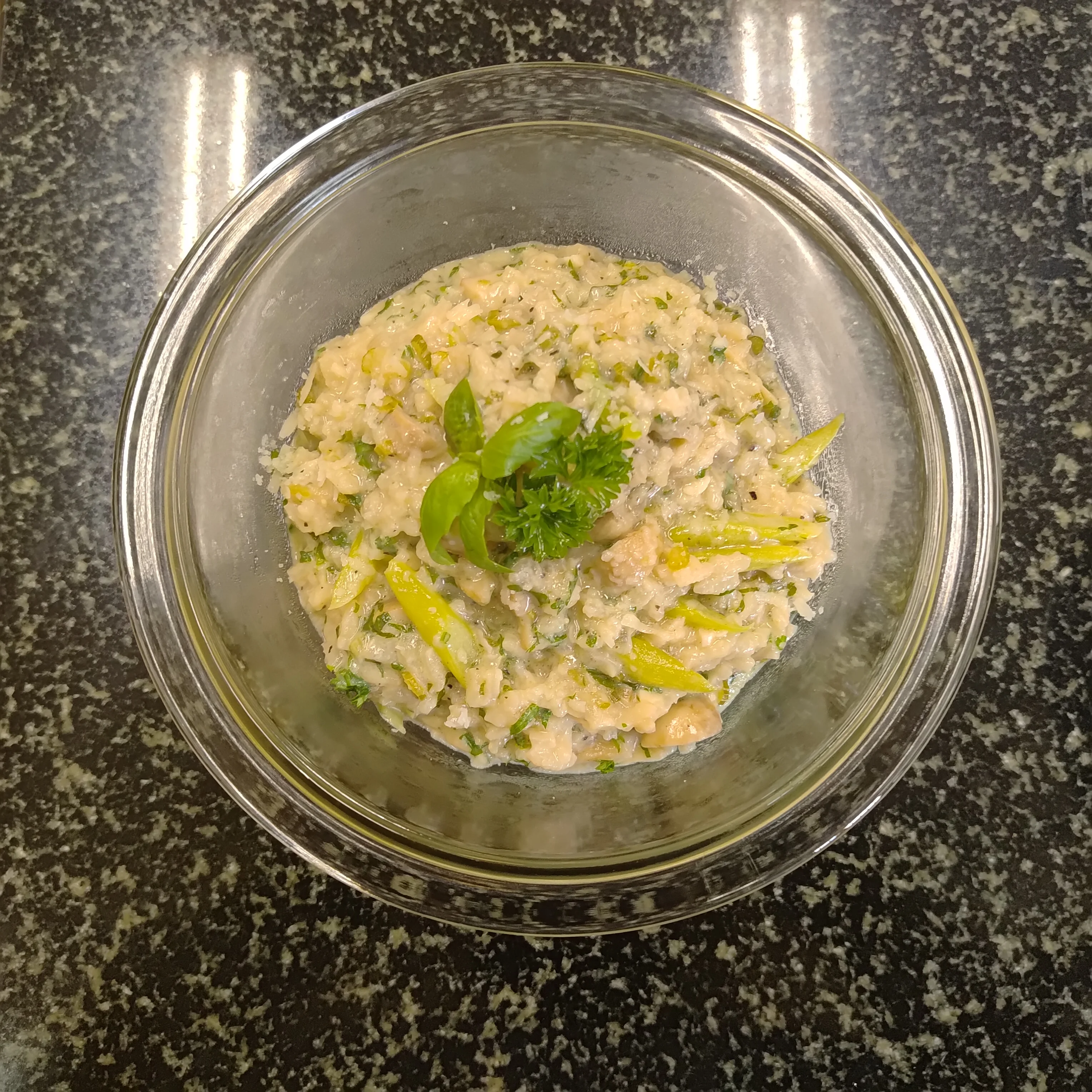 Asparagus and Mushroom Risotto